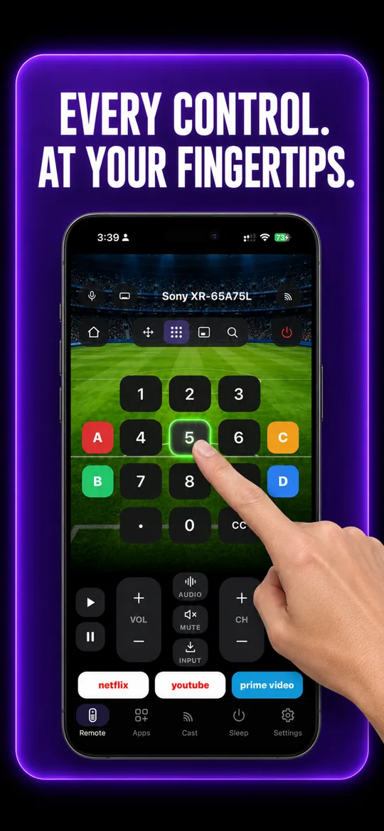 Every button at your fingertips